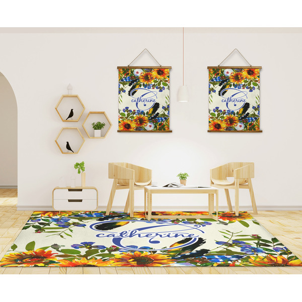 Sunflowers 8'x10' Indoor Area Rugs - IN CONTEXT