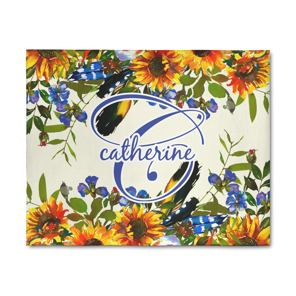 Custom Sunflowers 8' x 10' Indoor Area Rug (Personalized)
