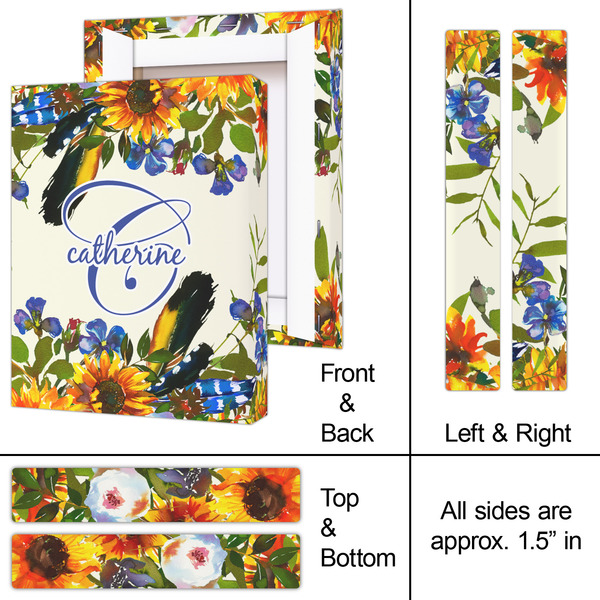 Sunflowers 8x10 - Canvas Print - Approval