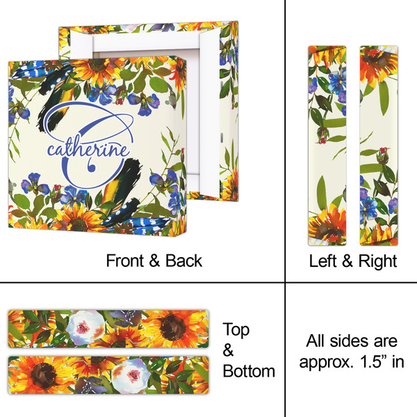 Sunflowers 8x8 - Canvas Print - Approval