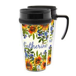 Sunflowers Acrylic Travel Mug (Personalized)
