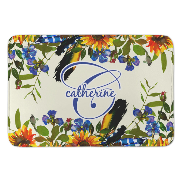 Custom Sunflowers Anti-Fatigue Kitchen Mat (Personalized)
