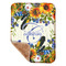 Sunflowers Sherpa Baby Blanket - 30" x 40" w/ Name and Initial