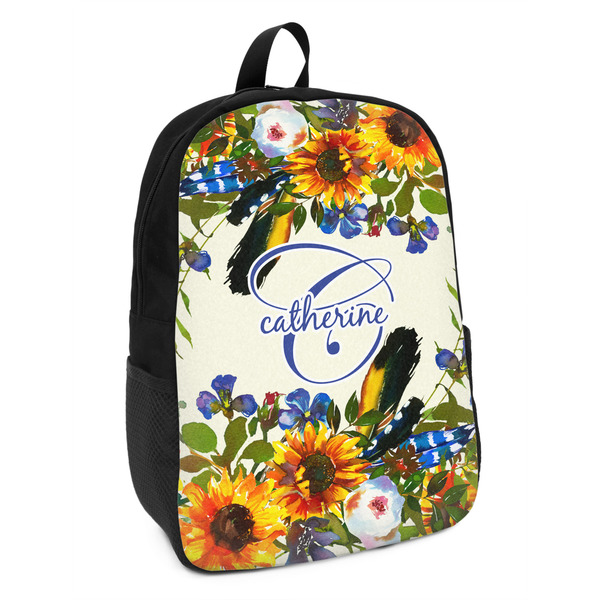 Custom Sunflowers Kids Backpack (Personalized)