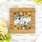 Sunflowers Bamboo Trivet with 6" Tile - LIFESTYLE