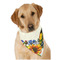 Sunflowers Dog Bandana Scarf w/ Name and Initial