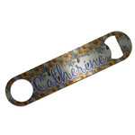 Sunflowers Bar Bottle Opener - Silver w/ Name and Initial