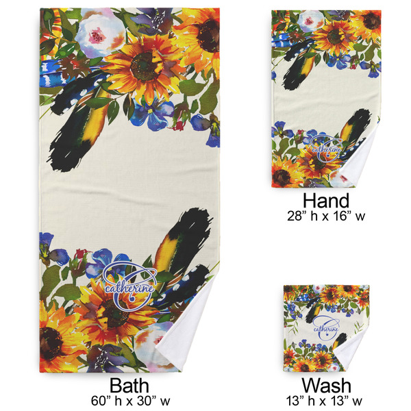 Sunflowers Bath Towel Sets - 3-piece - Approval