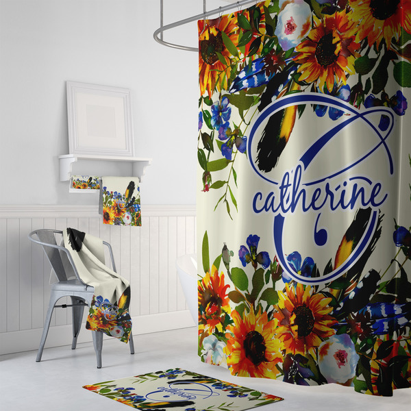 Sunflowers Bath Towel Sets - 3-piece - In Context