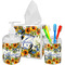 Sunflowers Acrylic Bathroom Accessories Set w/ Name and Initial