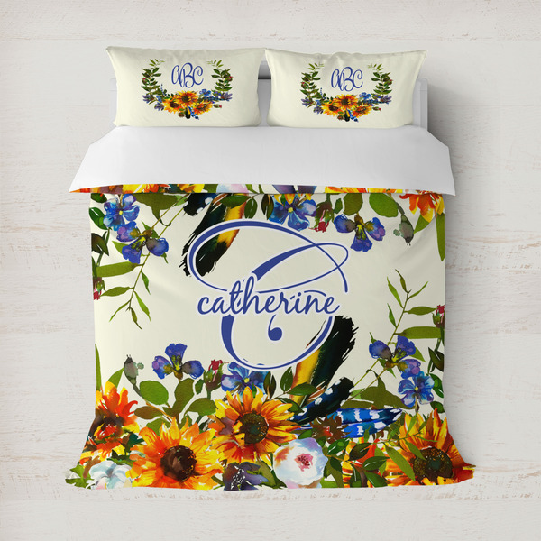 Custom Sunflowers Duvet Cover (Personalized)