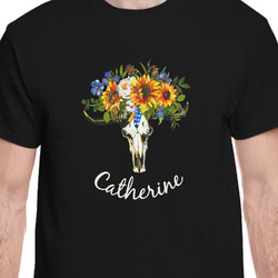 Sunflowers T-Shirt - Black - 2XL (Personalized)