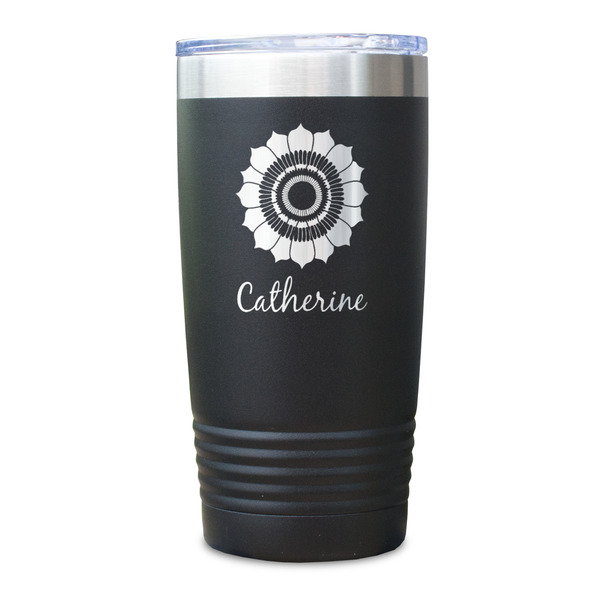 Sunflowers Black Polar Camel Tumbler - 20oz - Single Sided - Approval