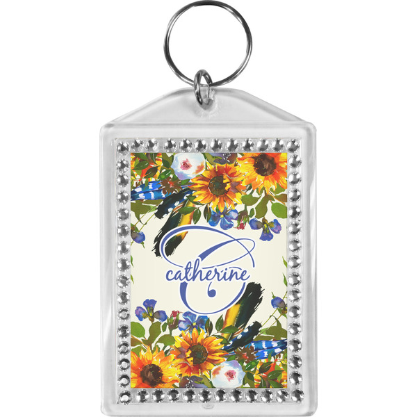 Custom Sunflowers Bling Keychain (Personalized)