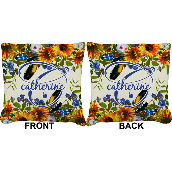 Sunflowers Burlap Pillow Approval