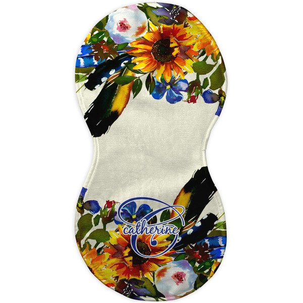 Sunflowers Burp Peanut Shaped Flat