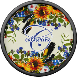 Sunflowers Cabinet Knob (Black) (Personalized)
