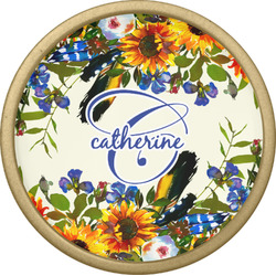 Sunflowers Cabinet Knob - Gold (Personalized)