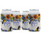 Sunflowers Can Cooler (12 oz) - Set of 4 w/ Name and Initial