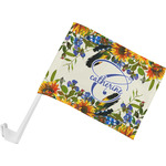 Sunflowers Car Flag - Small w/ Name and Initial