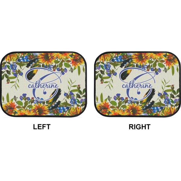 Sunflowers Car Floor Mats (Back Seat) (Approval)