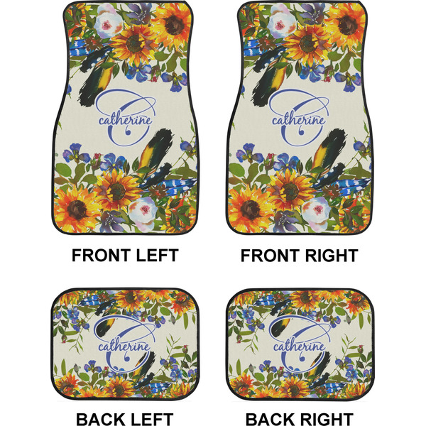 Sunflowers Car Floor Mats Set (2F + 2B)