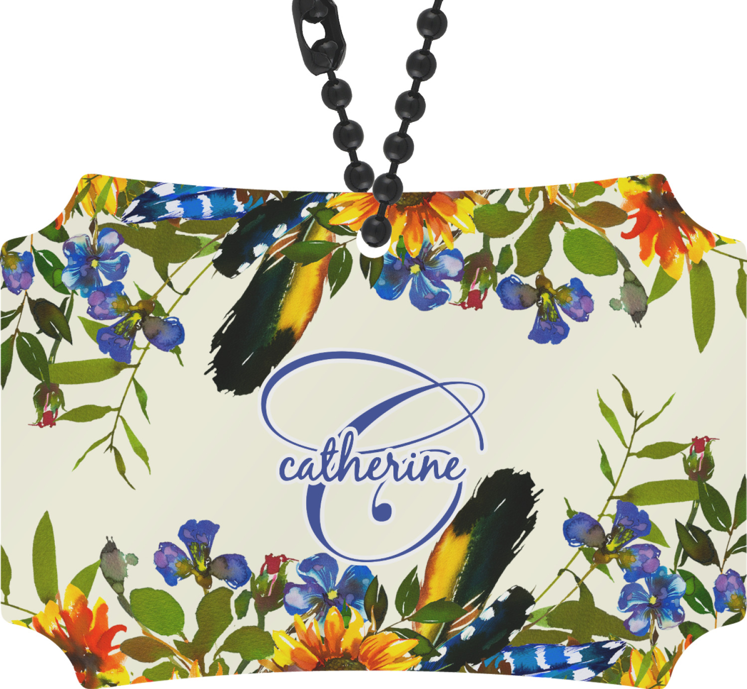 Custom Sunflowers Rear View Mirror Ornament (Personalized) YouCustomizeIt