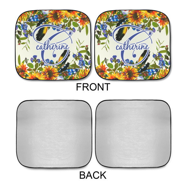 Sunflowers Car Sun Shades - APPROVAL