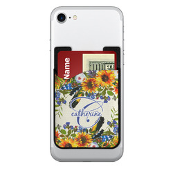 Sunflowers 2-in-1 Cell Phone Credit Card Holder & Screen Cleaner (Personalized)