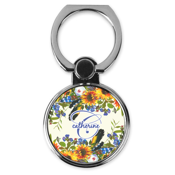 Custom Sunflowers Cell Phone Ring Stand & Holder (Personalized)