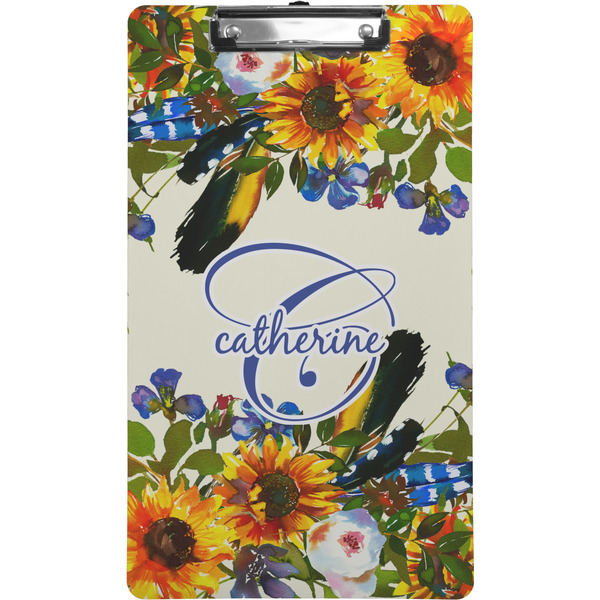 Custom Sunflowers Clipboard (Legal Size) (Personalized)
