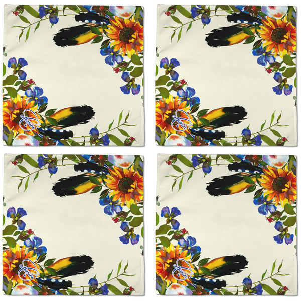 Sunflowers Cloth Napkins - Personalized Dinner (APPROVAL) Set of 4