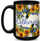 Sunflowers Coffee Mug - 15 oz - Black Full