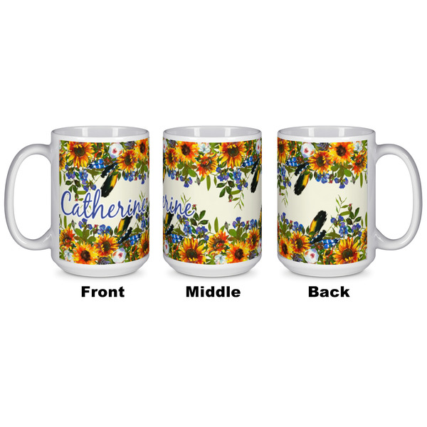 Sunflowers Coffee Mug - 15 oz - White APPROVAL