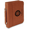 Sunflowers Cognac Leatherette Bible Covers with Handle & Zipper - Main