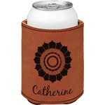 Sunflowers Leatherette Can Sleeve - Single Sided (Personalized)
