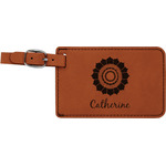 Sunflowers Leatherette Luggage Tag (Personalized)