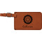 Sunflowers Leatherette Luggage Tag (Personalized)