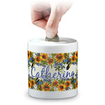 Sunflowers Coin Bank (Personalized)