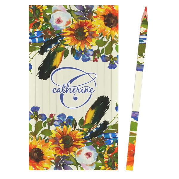 Sunflowers Colored Pencils - Front View