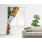 Sunflowers Curtain With Window and Rod - in Room Matching Pillow