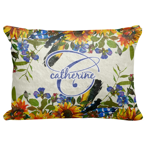 Custom Sunflowers Decorative Baby Pillowcase - 16"x12" (Personalized)