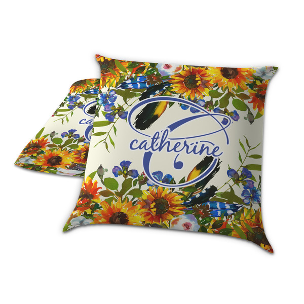 Sunflowers Decorative Pillow Case - TWO