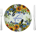 Sunflowers Glass Lunch / Dinner Plate 10" (Personalized)