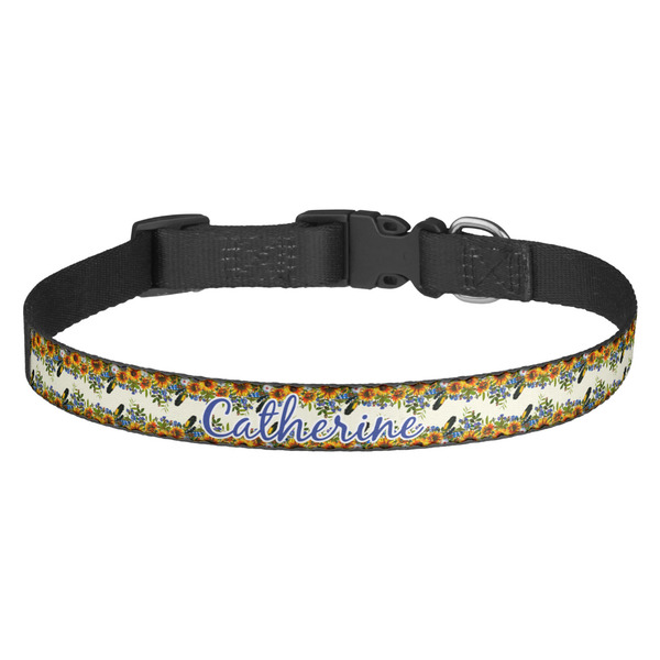 Custom Sunflowers Dog Collar (Personalized)