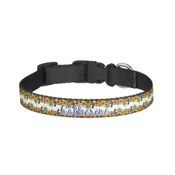 Sunflowers Dog Collar - Small (Personalized)