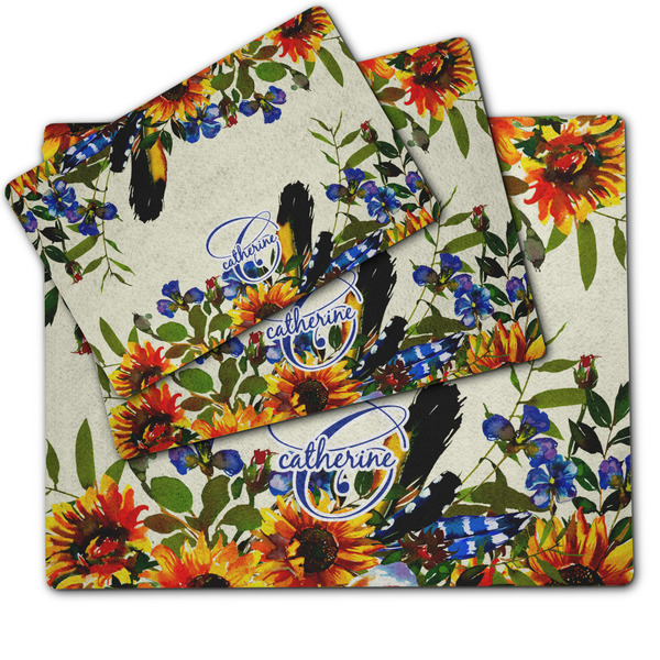 Sunflowers Dog Food Mat - MAIN (sm, med, lrg)