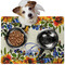 Sunflowers Dog Food Mat - Medium LIFESTYLE