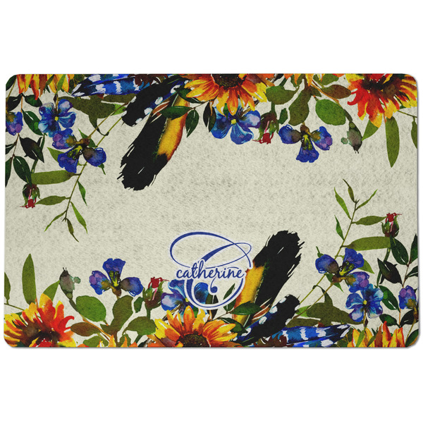 Sunflowers Dog Food Mat - Small without bowls