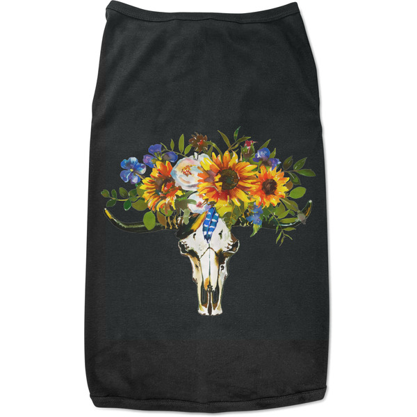 Custom Sunflowers Black Pet Shirt - XL